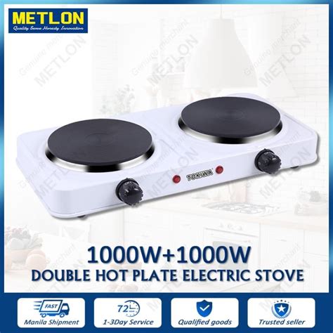 Double Electric Furnace Hot Plate W Cooktop Electric Burner Portable Hot Plate Travel Cook