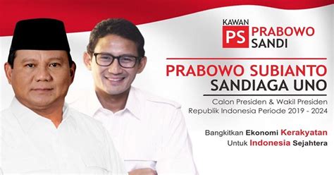 dukung prabowo  sandiaga uno jadi presiden
