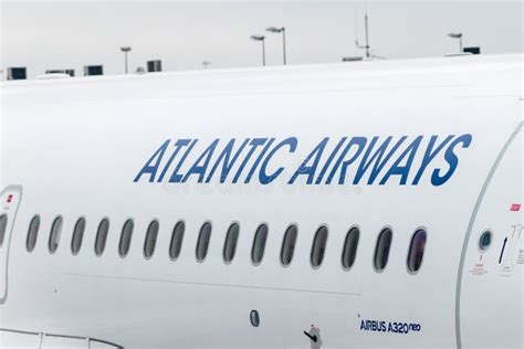 Atlantic Airways Sign On Airbus A320 Neo Plane Editorial Stock Image