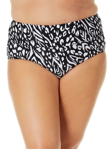 Terra And Sky Women S Plus High Waist Bikini Swim Bottom Walmart