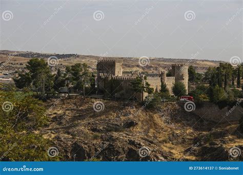 Panoramic View of the Castle of San Servando in Toledo Stock Image ...