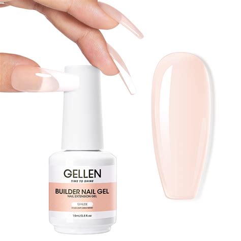 Gellen Builder Nail Gel In Nude Gel Builder For Nail Thickening LED Nail Lamp Cured Hard