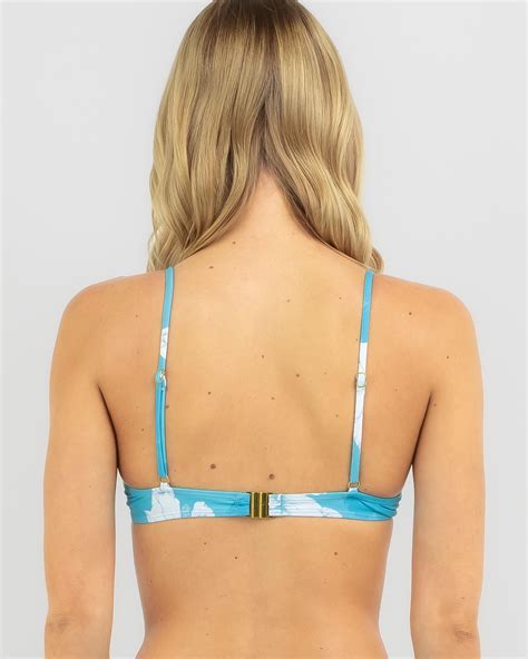 Shop Kaiami Kalena Underwire Bikini Top In Blue Fast Shipping Easy Returns City Beach