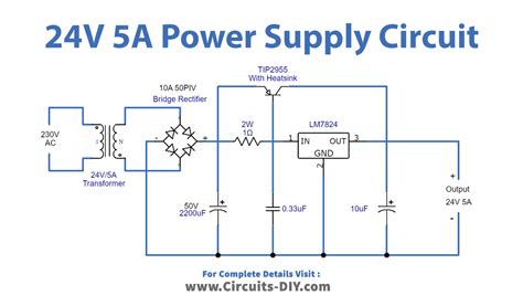 24v Power Supply Schematic Diagram