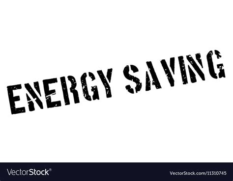 Energy Saving Rubber Stamp Royalty Free Vector Image