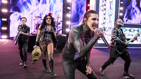 Watch Motionless In White Rock Wrestlemania During Rhea Ripleys Entrance