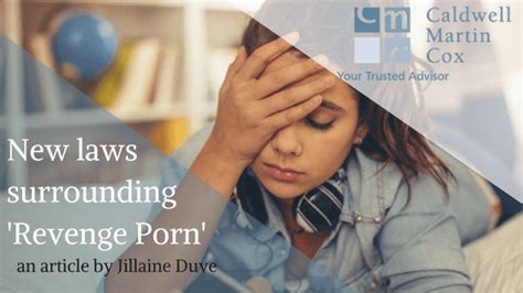 New Laws Surrounding Revenge Porn CMCox