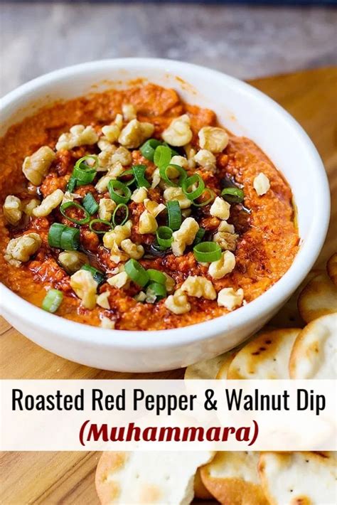 Muhammara Is A Delicious Roasted Red Pepper And Walnut Dip That S Full