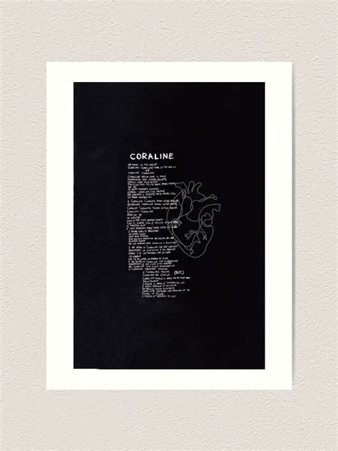 Maneskin Coraline Lyrics Illustration Art Print For Sale By