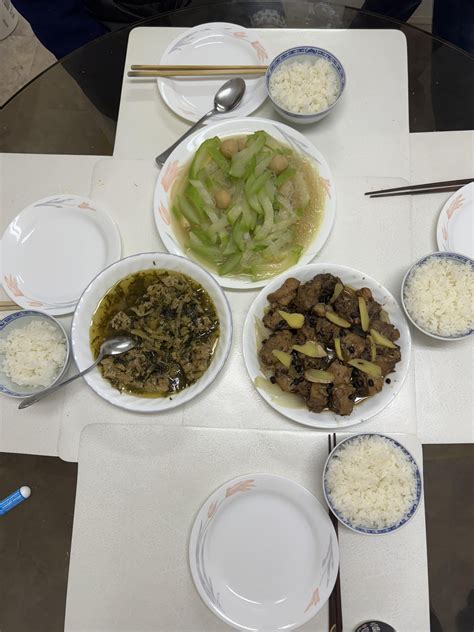 Chayote & mung bean vermicelli, preserved veg pork patty and chicken ...