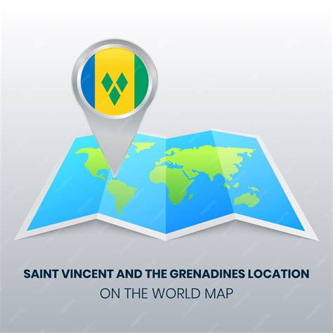 Premium Vector | Location icon of saint vincent and the grenadines on