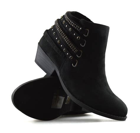 Girls Kids Childrens Infants Casual Zip Up School Ankle Biker Boots ...