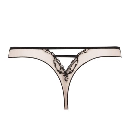 Lise Charmel Lingerie Follement String Tanga Nude Zwart Ach Italian Design Fashion Beauty