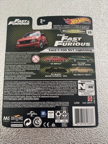 Hot Wheels Fast Furious Ford F Svt Lightning New