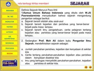 memahami prinsip ilmu sejarah kelas  sma