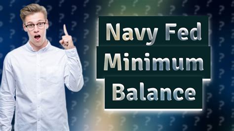 What Is The Minimum Balance For A Navy Federal Savings Account YouTube