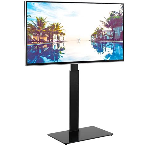 5Rcom Corner Floor Tall TV Stand with Swivel Mount Bracket for Flat ...