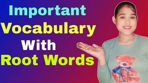 Vocab With Root Words Ssc Cgl Chsl Cpo Mts Steno English With