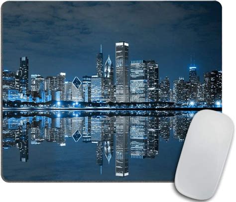 Gaming Mouse Pad Custom Designchicago Skyline Mouse Pad