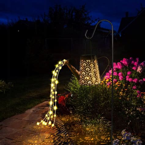 LAMPA SOLARNA OGRODOWA KONEWKA LED WBIJANA Z CZUJNIKIEM OZDOBNA DUŻA