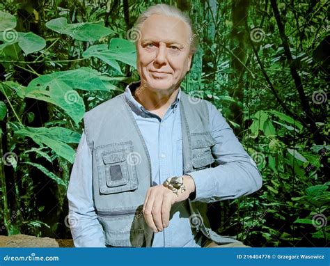 Wax Figure Of Sir David Frederick Attenborough Editorial Photo Image