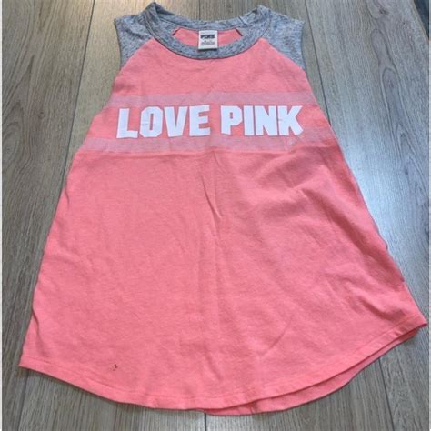 Victorias Secret Pink Tank Top Shirt Open To Depop