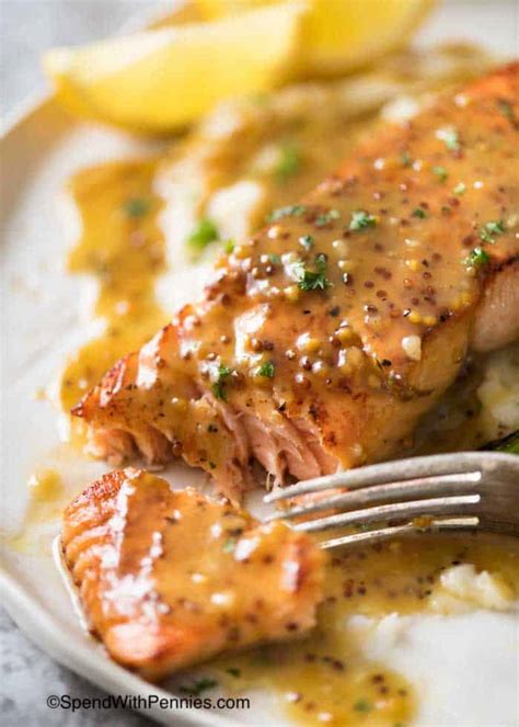 Honey Mustard Salmon - Spend With Pennies