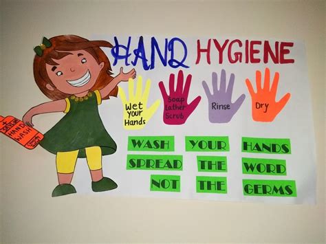 Hand Hygiene Hand Wash Steps Chart For Kids Education Charts