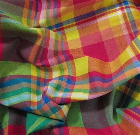 Madras Fabric Coupon Number 16 Of 100 Cm X 140 Cm Fabric Sold By 1 Or