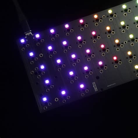 Fully Programmable Hot Swap Pcb Underglow Rgb Switch Rgb Aluminum Plate For Zj Ymd