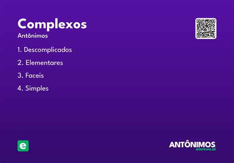 O Que Significa Complexos - Complexos - Significado e Sinônimo - escreva.ai