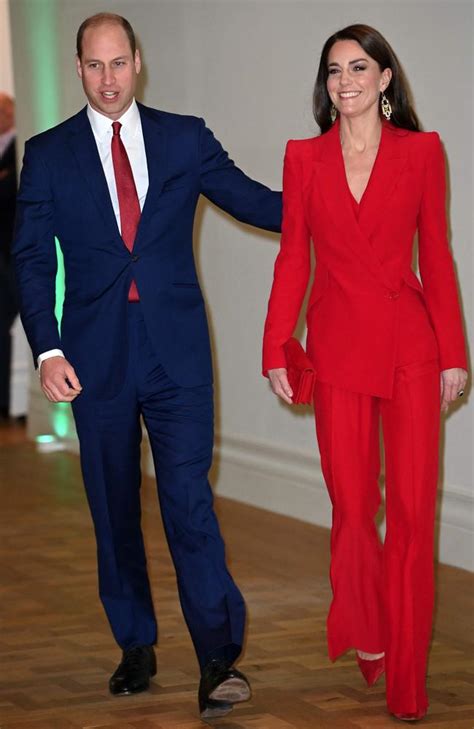 Princess Of Wales Mimics Meghan Markle In Red Power Suit As Sussexes