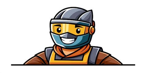 Personagem De Desenho Com Capacete - Um personagem de desenho animado com um capacete amarelo e um capacete ...