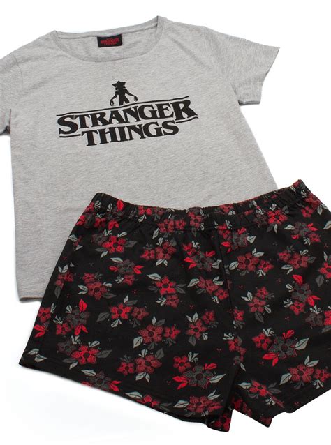 Stranger Things Pyjamas Womens Short Or Long Leg Options Pjs — Vanilla