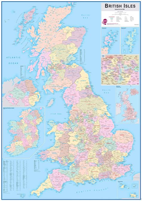 British Isles Administrative Map