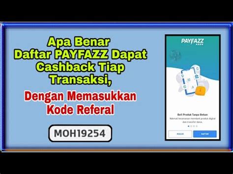 Apa Benar Daftar Payfazz Dapat Cashbak Tiap Transaksi Denagan