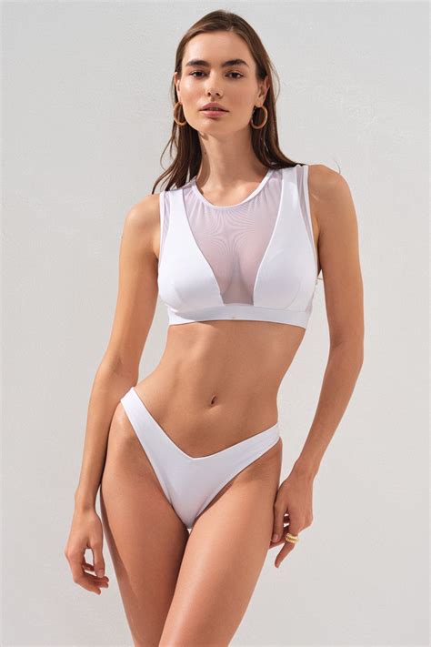 Pierre Cardin Tül Detaylı Bustier Bikini Takım Beyaz Fiyatı Yorumları