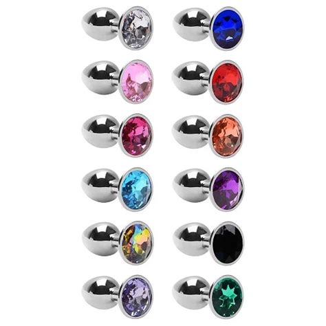Plug Anal Em Metal Cromado Iniciante Detalhe De Joia Na Base Shopee Brasil