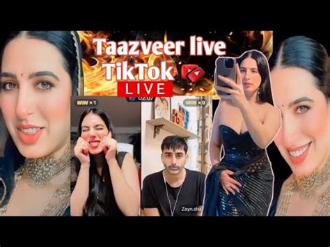 Taazveer Vs Zayn Shah On TikTok Live Punishment Match Taazveer Tazveer Punjabi Hot Sexy Girl