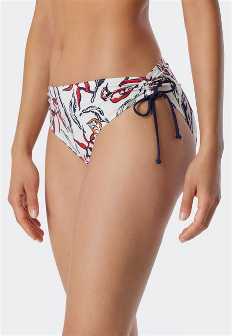 Bikini A Fascia Con Ferretto Coppe Morbide Spalline Regolabili Fiori Slip Midi Con Fianchi