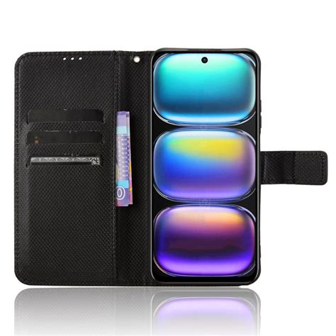 For Infinix Hot G Diamond Texture Leather Phone Case Black Alexnld