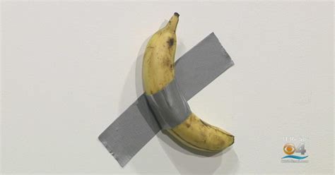 Banana Art Basel Performance Artist Eats Banana Today Taped To Wall