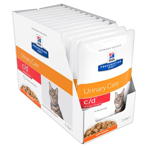 Buy Hills Prescription Diet Cd Multicare Stress Cat Food Pouches Online ...