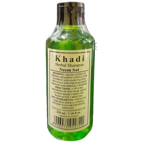 Khadi Herbal Neem Sat Shampoo Buy Bottle Of 210 0 Ml Shampoo At Best