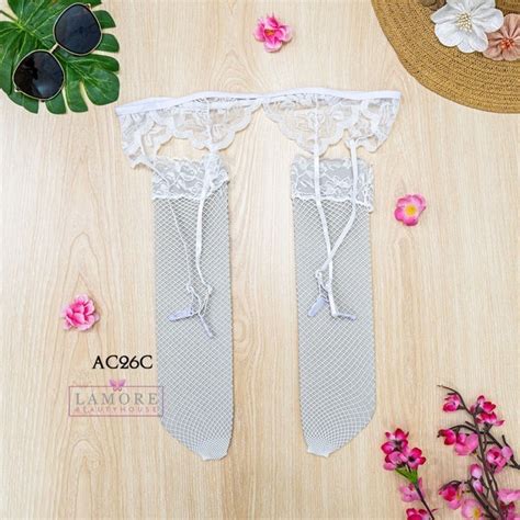 Putih Sexy Lace Stockings Garter Belt Thigh Belt Premium Lingerie White Ac C Shopee Malaysia