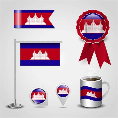 Premium Vector Cambodia Flag Design Vector