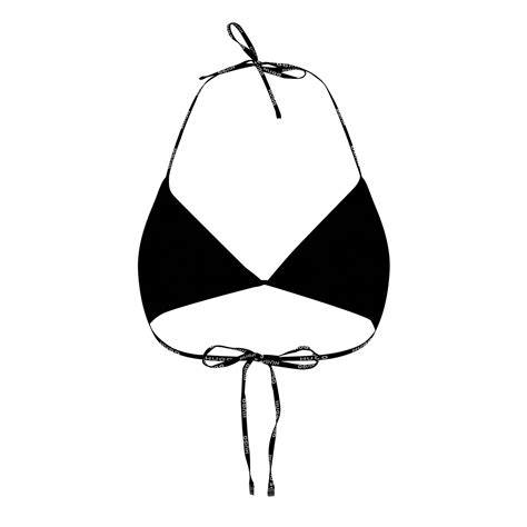 Hugo Hugo Boss Pure Triangle Bikini Top Womens Women Triangle Bikinis Flannels