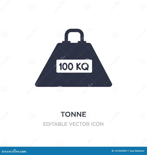 Tonne Icon on White Background. Simple Element Illustration from ...