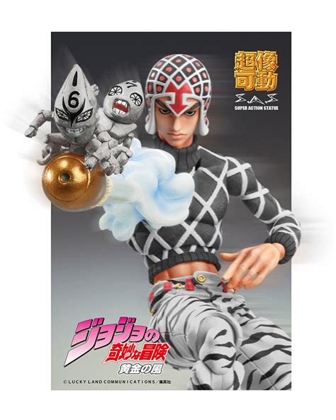 Super Action Statue Big Jojo S Bizarre Adventure Part Guido Mista Sex Pistols Ver Black