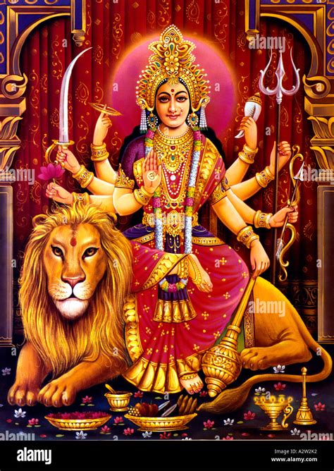 Durga Hindu Goddess Stock Photo - Alamy